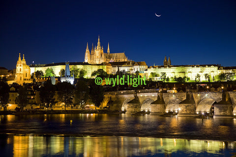 Prague Castle at Twilight, Prague, Czech Republic 14821