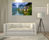 Beautiful Houses Photographed in Hallstatt, Austria! 15550 Canvas Art