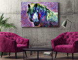 Colorful Art of White Horse of the Camargue in Provence, France 20316