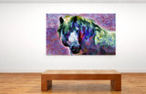 Colorful Art of White Horse of the Camargue in Provence, France 20316