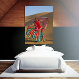 Indian dancer on the dunes, Thar Desert, Rajasthan, India! 20974