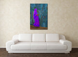 Woman in Front of Tapestry, Jodhpur, Rajasthan, India 21610 Modern Art