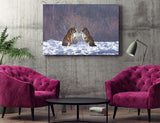Siberian Tigers Playing Near Hailin Northeast China! 25538 Tiger Art