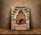 Novice Monk, Bagan, Burma (Myanmar)! 27216MYANMAR Modern Wall Art