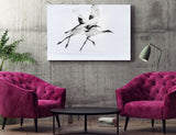 Japanese Cranes in Flight near Kushiro, Hokkaido Island, Japan! 30605