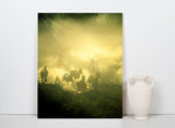 Cowboys at Sunrise, Central Oregon 32970 Horse Wall Art Home Decor Art