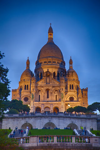 Sacre Coeur at Twilight, Paris, France! 25003 Wall Art Home Decor Art