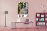 Endless Steps off of an Historic Street in Dubronik, Croatia Poster