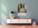 Endless Steps off of an Historic Street in Dubronik, Croatia Poster