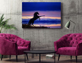 Rearing Horse and Mountain Landscape, Digital Composite! FO-1300