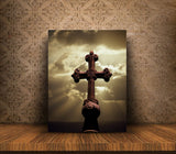 Irish Cross and Sunset, Ireland FO-3542 Modern Wall Art Home Decor Art