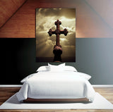 Irish Cross and Sunset, Ireland FO-3542 Modern Wall Art Home Decor Art