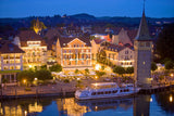 Lindau Island at Twilight, Lake Constance, Southern Germany! 14003