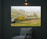 Vista in the Connemara Mountains, County Mayo, Ireland MS-7416