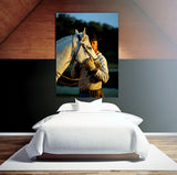 Cowboy in Sunset Light , Central California! MS-4604 Horse Wall Art