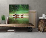 Cowboys and Horses on a Ranch, Central California! MS-5911 Horse Art