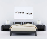 Horses Running Free in Winter, Montana! MS-7381 Horse Wall Art