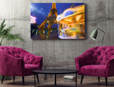 Eiffel Tower and Merry Go Round, Paris, France MS-7703 Home Decor Art