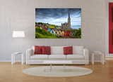 Exquisite View of St. Colman's Cathedral Overlooking Cork Harbor Art 20427