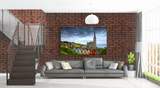Exquisite View of St. Colman's Cathedral Overlooking Cork Harbor Art 20427