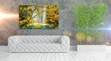 Plitvice Lakes National Park Waterfall Through Foliage, Croatia 35120